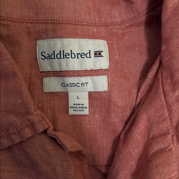 Cubavera Coral Casual Button Down Shirt - Picture 2 of 2